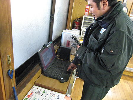 アルコールチェックの風景